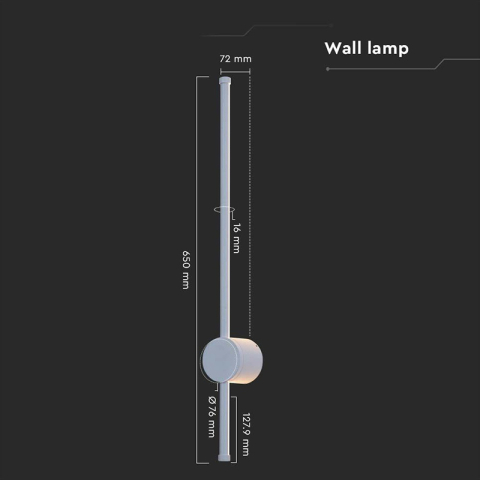 CORP ILUMINAT LED 12W 3000K IP65 - ALB [3]
