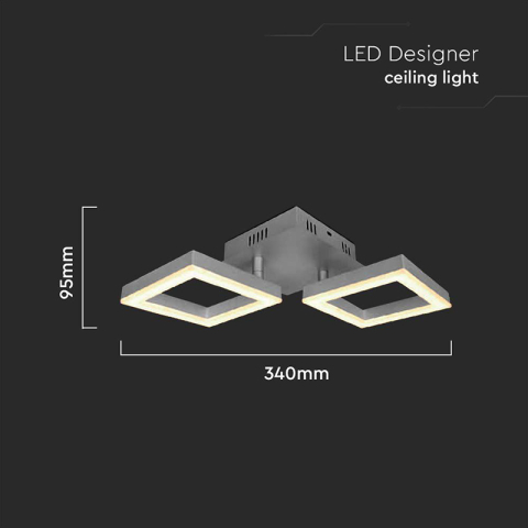 CORP ILUMINAT LED 14W 3000K ALB CALD [2]