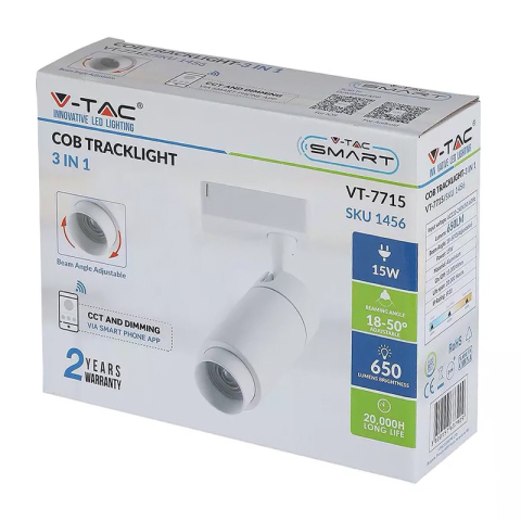 CORP ILUMINAT LED 15W TRACKLIGHT CU BLUETOOTH 3IN1 [7]