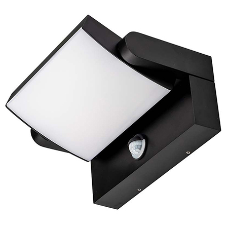 Corp iluminat exterior casa / gradina - CORP ILUMINAT LED 17W CU SENSOR IP65 - NEGRU