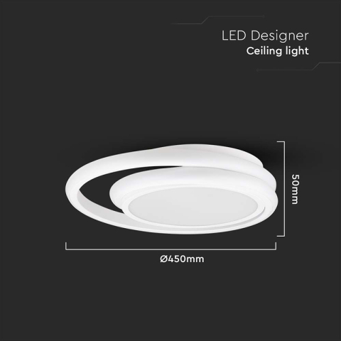 CORP ILUMINAT LED 38W 3IN1 - ALB [2]