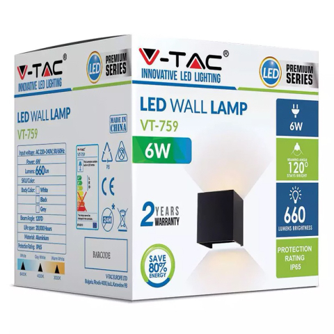 CORP ILUMINAT LED 6W IP65 3000K ALB CALD [6]