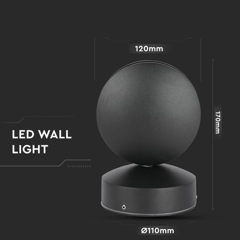 CORP ILUMINAT LED 7W IP65 3000K - NEGRU [9]