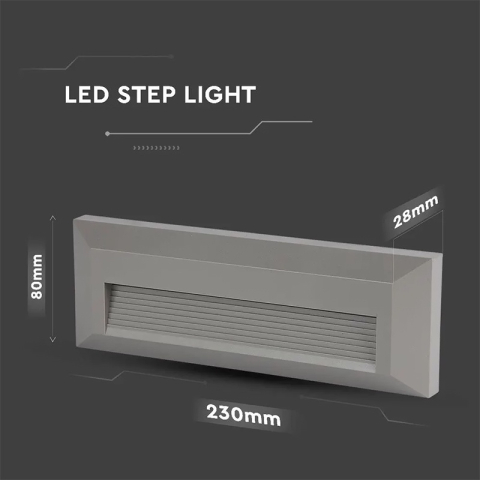 CORP ILUMINAT LED PENTRU SCARI 3W 4000K ALB NEUTRU [7]