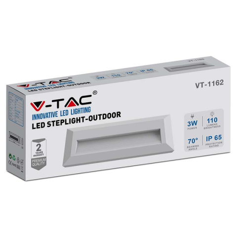 CORP ILUMINAT LED PENTRU SCARI 3W 4000K ALB NEUTRU - ALB [8]