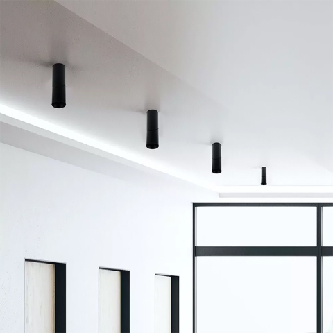 CORP ILUMINAT MONTAJ PERETE SOCLU GU10 - NEGRU [4]