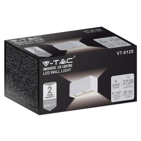 CORP ILUMINAT PERETE IP65 24W 3000K - ALB [2]