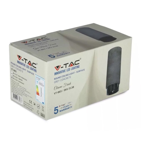 CORP ILUMINAT SOCLU GU10 GIPS/METAL - NEGRU/GRI [6]