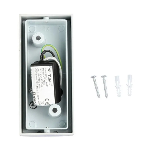 CORP ILUMINAT SOCLU GU10 X2 IP44 - ALB [9]