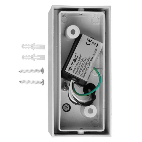 CORP ILUMINAT SOCLU GU10 X2 IP44 - ALB [7]