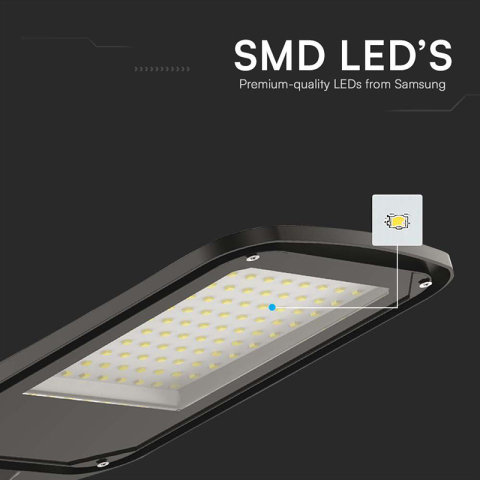 Lampa stradală LED 100W, 6500K, lumină rece, negru, V-TAC, SKU-10211 [5]