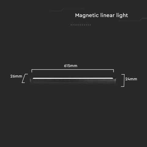 CORP LED MAGNETIC 20W 3000K - NEGRU [4]