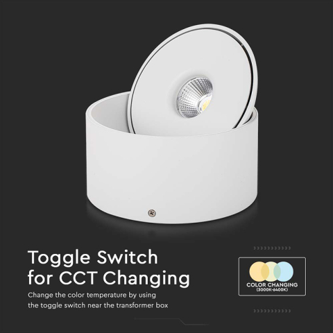CORP LED SPOT COB 20W 3IN1 - ALB [8]