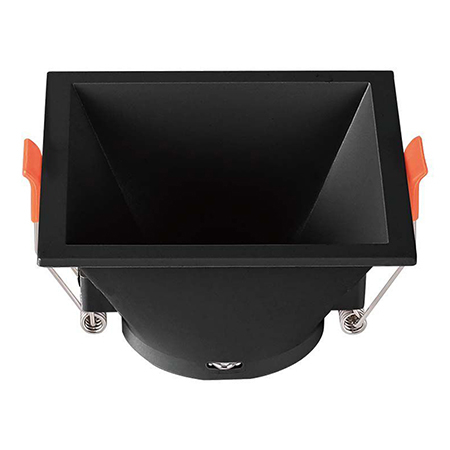 Corp spot GU10/MR16 - CORP SPOT GU10 PATRAT 93X93X55MM - NEGRU