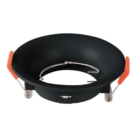 CORP SPOT GU10 ROTUND 88X40MM - NEGRU [1]