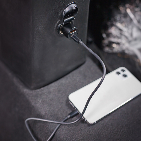INCARCATOR AUTO 1XUSB 20W + 1X USB-C 60W + CABLU USBC - USB-C [2]