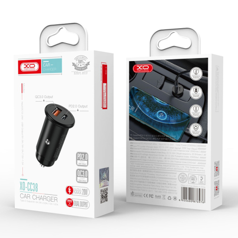 INCARCATOR AUTO 20W 3.0 PD USB-C + USB [4]