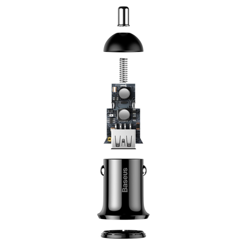INCARCATOR AUTO 2XUSB 4.8A BASEUS - NEGRU [3]