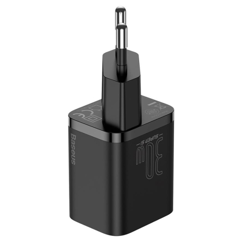 INCARCATOR RETEA 1XUSB-C SUPER FAST CHARGE PD 30W BASEUS - NEGRU [2]