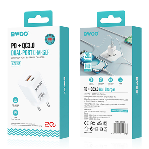 INCARCATOR RETEA 20W USB C/USB [3]