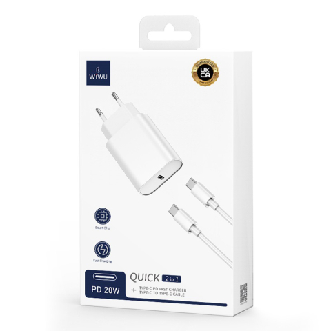 INCARCATOR RETEA USB-C FAST CHARGE PD 20W - NEGRU [4]