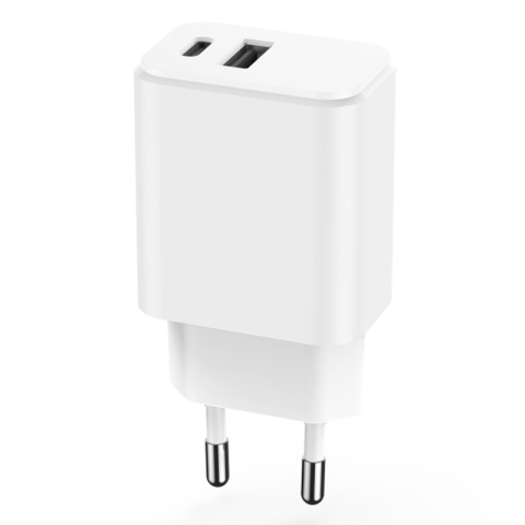 INCARCATOR RETEA USB-C +USB A FAST CHARGING 20W - ALB [3]