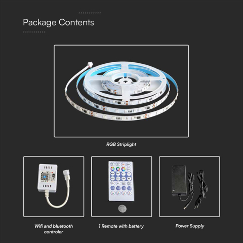 KIT BANDA LED SMD5050 5M 24V RGB IP20 [11]