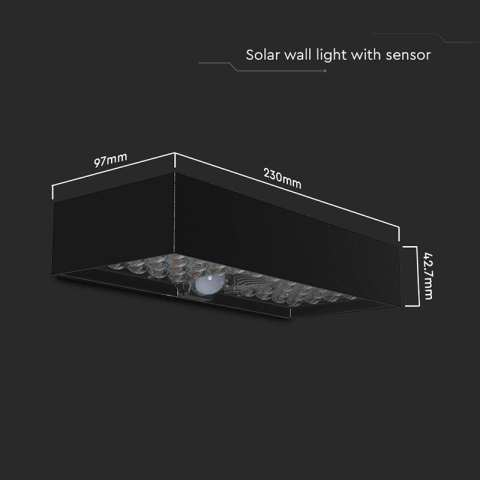 LAMPA EXTERIOARA 6W IP65 4000K INCARCARE SOLARA -NEGRU [5]
