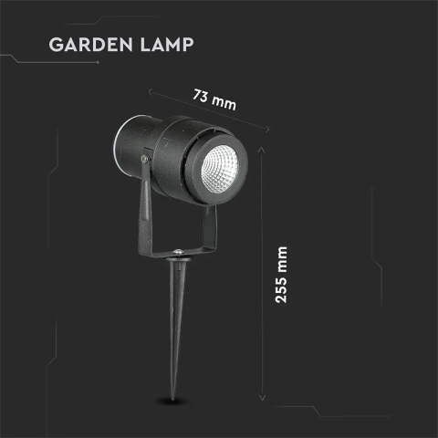 LAMPA GRADINA IP65 12W 4000K ALB NEUTRU - NEGRU [13]