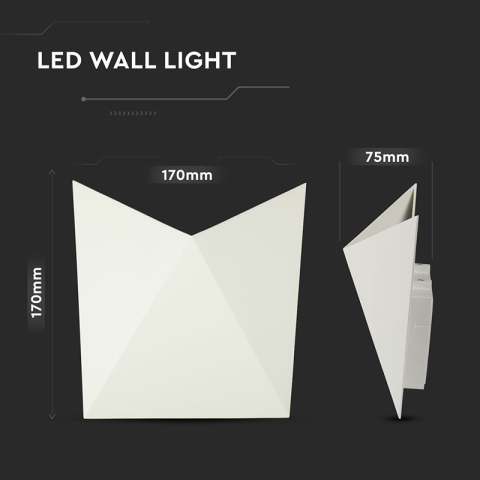 LAMPA LED 5W 3000K ALB CALD IP65 - ALB [6]