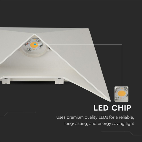 LAMPA LED 5W 3000K ALB CALD IP65 - ALB [7]