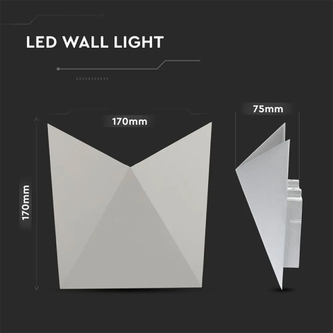 LAMPA LED 5W 4000K ALB NEUTRU IP65 - GRI [5]