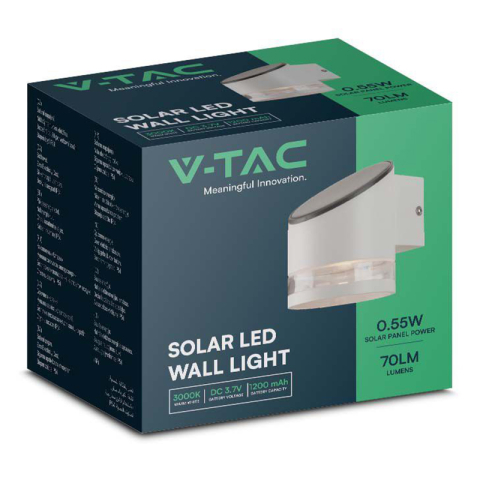 LAMPA LED CU INCARCARE SOLARA 1W IP54 3000K - ALB [2]