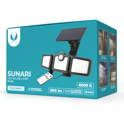 LAMPA LED CU INCARCARE SOLARA SI SENZOR DE MISCARE 10W 6000K [8]