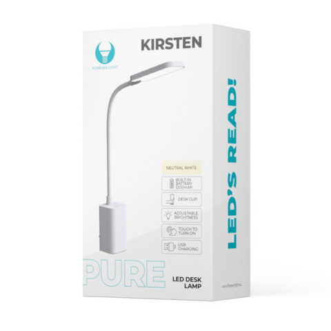 LAMPA LED DE BIROU 6W CU PRINDERE DE MASA/BIROU - ALB [3]