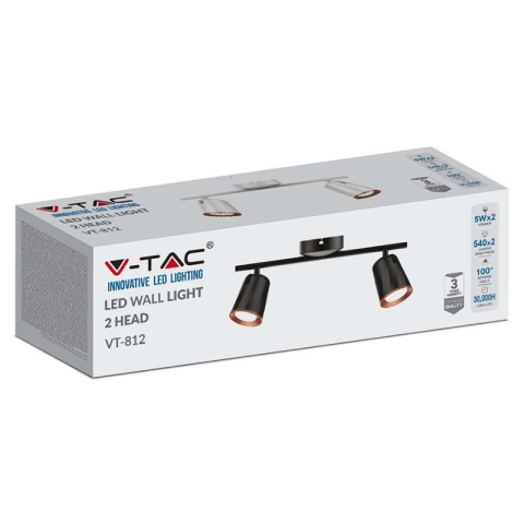 LAMPA LED MONTAJ PERETE 2X6W 4000K ALB NEUTRU - ALB [2]