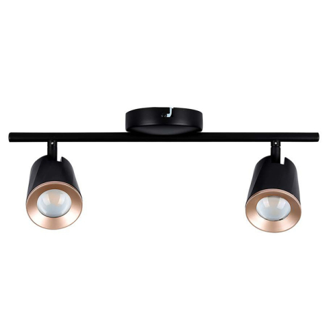 LAMPA LED MONTAJ PERETE 2X6W 4000K ALB NEUTRU - NEGRU [2]