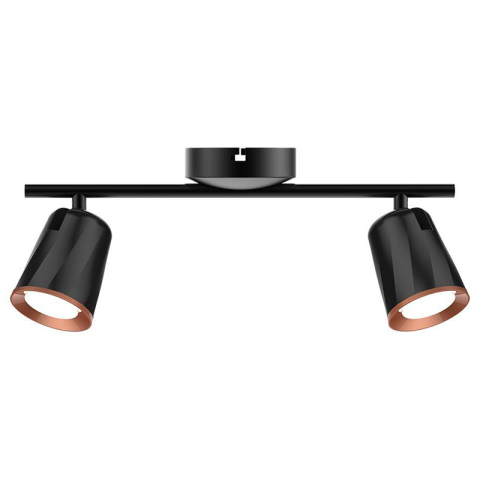 LAMPA LED MONTAJ PERETE 2X6W 4000K ALB NEUTRU - NEGRU [1]