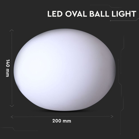 LAMPA LED RGB DECORATIVA EXTERIOR IP67 20X14CM [2]