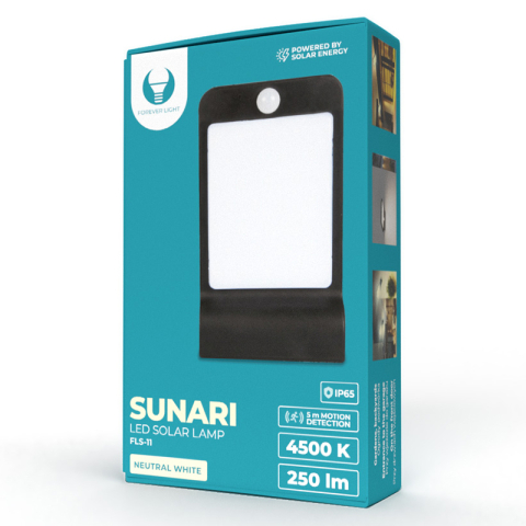 LAMPA LED SOLARA CU SENZOR 5W 250LM 4500K [3]
