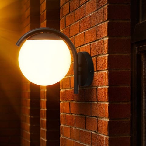 LAMPA PERETE CU SOCLU E27 IP44 - NEGRU MAT [7]