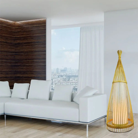 LAMPA PODEA DIN RATTAN SOCLU E27 150CM [4]