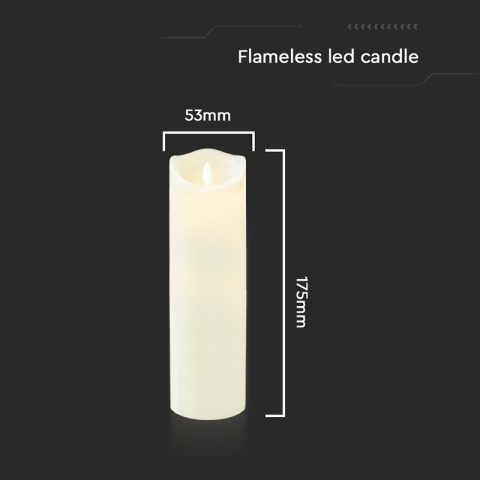 Lumânare LED 53x175mm 2700K Alb Cald V-TAC SKU-10575 [3]