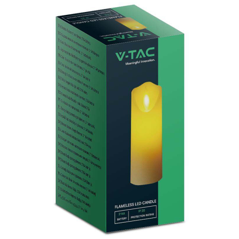 Lumânare LED 53x175mm 2700K Alb Cald V-TAC SKU-10575 [2]