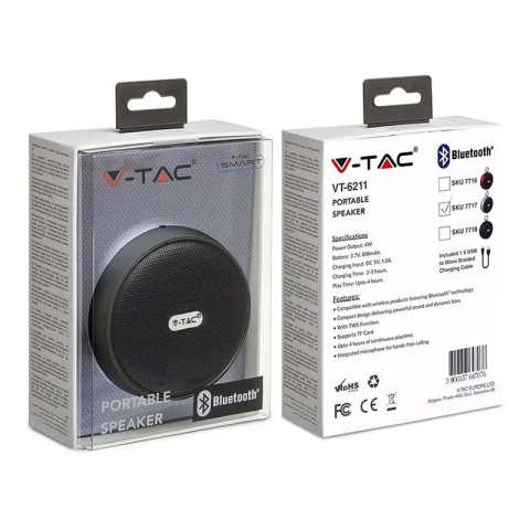 MINI BOXA BLUETOOTH PORTABILA 4W - GRI [2]