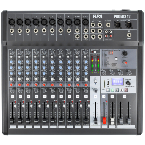 MIXER DIGITAL 12 CANALE 48V BT/USB/SD [2]