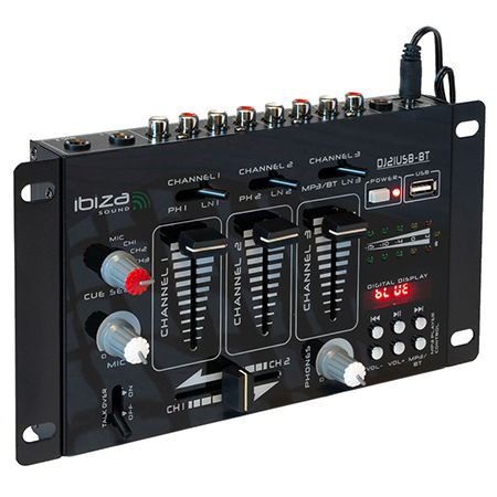 Mixere - MIXER USB DJ-21USB CU FUNCTIE BLUETOOTH