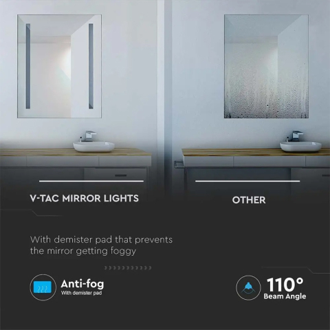 OGLINDA ILUMINATA LED 35W 6400K ALB RECE IP44 ANTI ABURIRE [4]