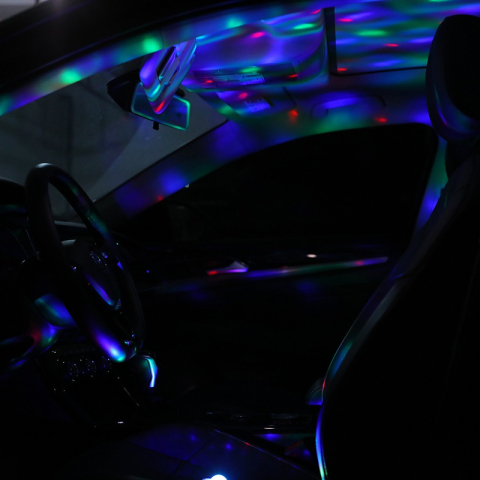 PACHET 4 MINI ASTRO RGB CU STROBOSCOP SI TELECOMANDA [2]