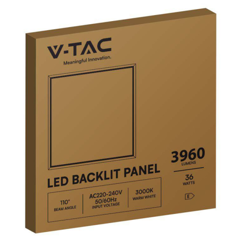 PANOU LED 36W 120LM/W 60X60CM 3000K ALB CALD [2]